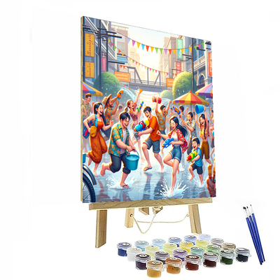 Songkran Festival Painting Number Kit