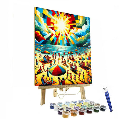 Vibrant Beach Party Numbered Painting Kits