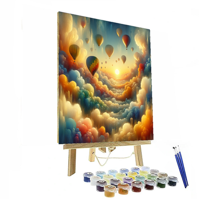 Celestial Balloon Adventure Paint By Numbers Art