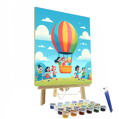 Sky Explorer Balloons Painting By Numbers Kit