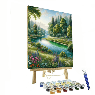 Tranquil River View Paint By Number