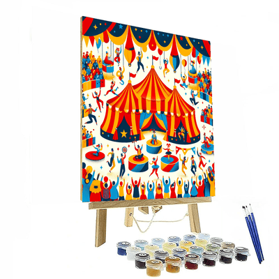 Colorful Circus Spectacle Painting By Numbers Kit