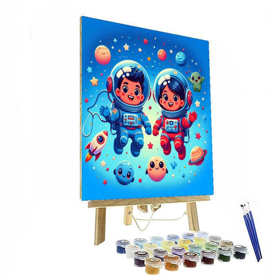 Happy Space Adventure Paint By Numbers