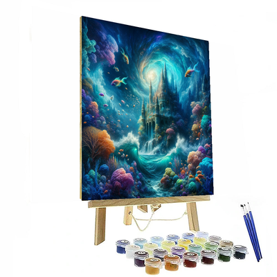 Magical Underwater Castle DIY Paint By Numbers