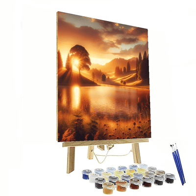 Golden Hour Splendor Numbered Painting Kits