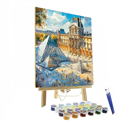 The Louvre Museum - Paris DIY Paint By Numbers