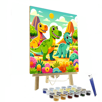 Dino Friends Adventure Paint By Numbers