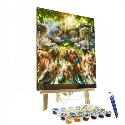 Garden Party Delight Number Painting