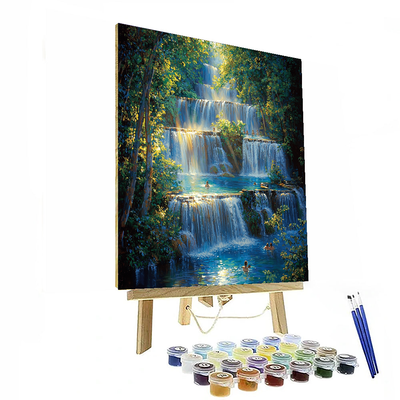 Erawan Waterfalls DIY Paint By Numbers