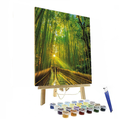 Arashiyama Bamboo Grove - Japan DIY Paint By Numbers