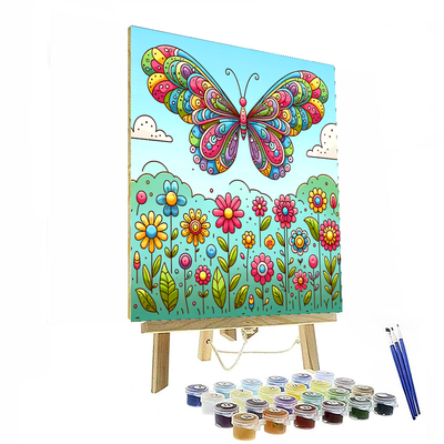 Radiant Rainbow Butterfly Paint By Numbers Kits