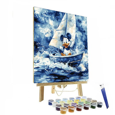 Donald Duck's Sailboat Adventure - Disney Inspired Painting Number Kit