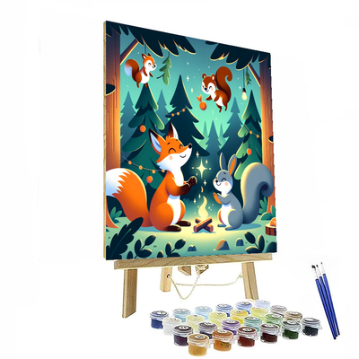 Forest Animal Fiesta DIY Paint By Numbers