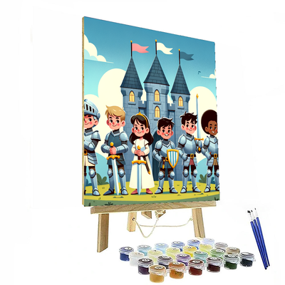 Knights Of The Castle Painting By Numbers Kit