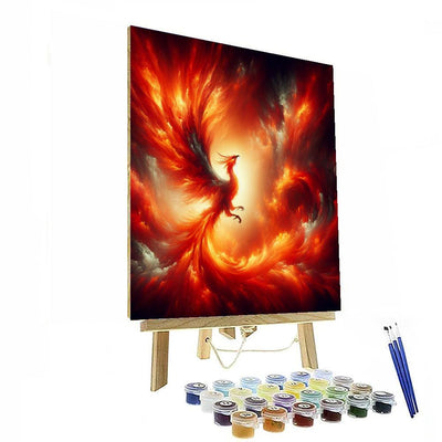 Fiery Phoenix Rise DIY Paint By Numbers