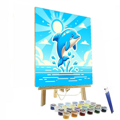 Dolphin's Ocean Journey Paint By Color