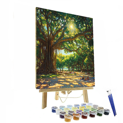 The Big Banyan Tree DIY Paint By Numbers