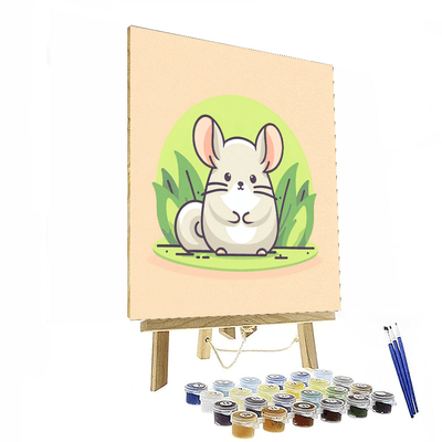 Cheery Chinchilla Number Painting