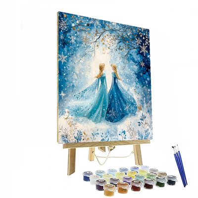 Frozen Fairytale Escape - Disney Inspired Painting By Numbers Kit