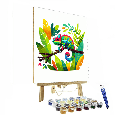 Explorer Chameleon Painting Number Kit