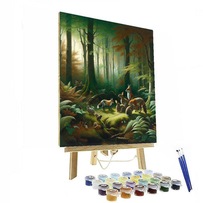 Woodland Creature Haven Paint By Color