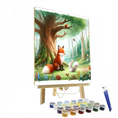 Magical Forest Friends Paint By Color