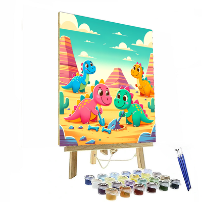 Dino Dig Expedition Numbered Painting Kits