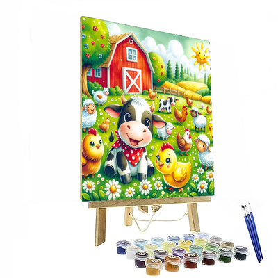 Fun On The Farm Painting Number Kit