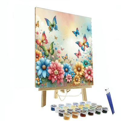 Cheerful Butterfly Ballet Paint By Numbers Art