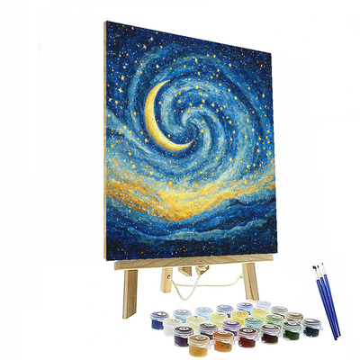 Vincent Van Gogh Inspired Quiet Night Under The Stars  Paint By Numbers Kits