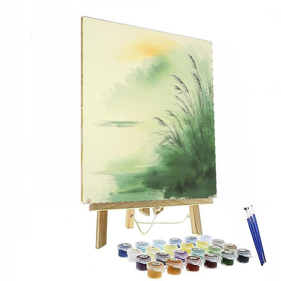 Zhao Mengfu Inspired Gentle Whispering Winds  Painting By Numbers Kit