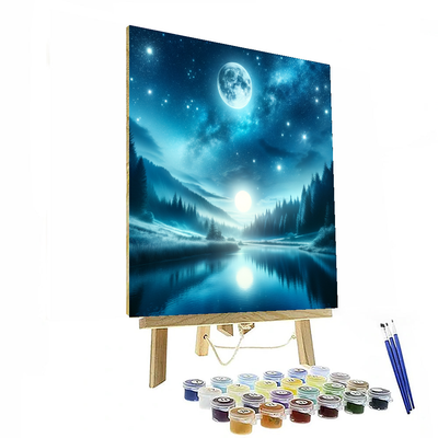 Glistening Starry Night Numbered Painting Kits