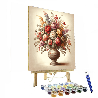 Charming Floral Arrangement Paint By Numbers