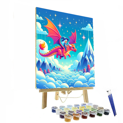 Fanciful Dragon Flight DIY Paint By Numbers