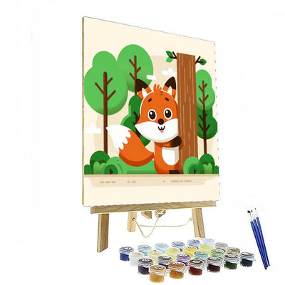 Forest Fox Friends Paint By Number