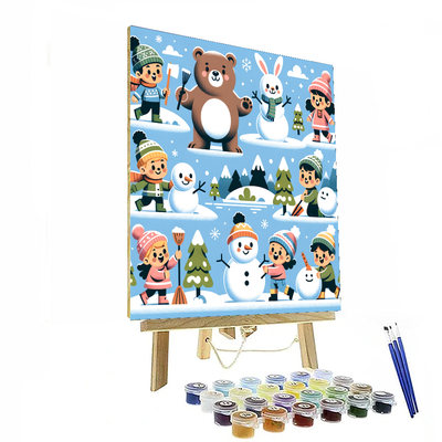 Winter Wonderland Joy Painting By Numbers Kit