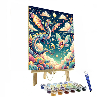 Happy Magical Beasts Painting By Numbers Kit