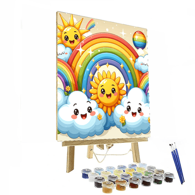 Cheerful Rainbows Paint By Number