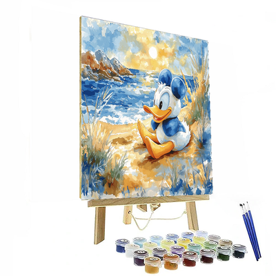 Donald Duck's Seaside Escape - Disney Inspired Paint By Color