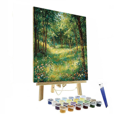 Claude Monet Inspired Whimsical Forest Dream  Painting By Numbers Kit