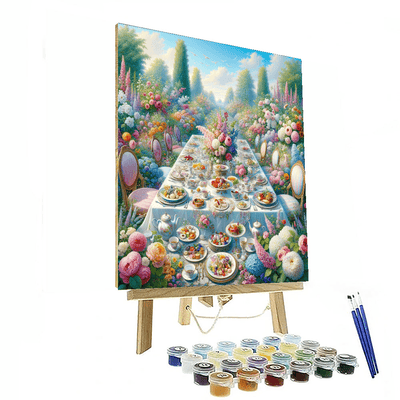 Lavish Garden Tea Party Paint By Numbers