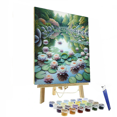 Serenity Water Lily Pond Paint By Numbers