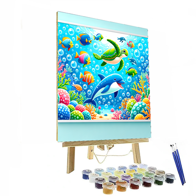 Bubbly Underwater Friends Paint By Numbers