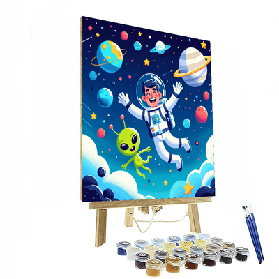 Dynamic Space Exploration Painting By Numbers Kit