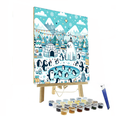 Arctic Ice Festival Painting Number Kit