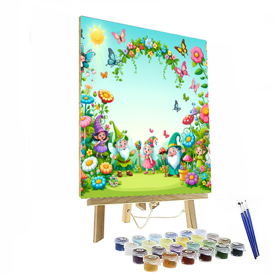 Fantasy Garden Party Painting Number Kit