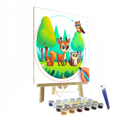 Fairytale Forest Creatures Paint By Numbers