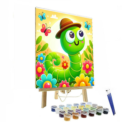 Wiggly Worm Adventure DIY Paint By Numbers