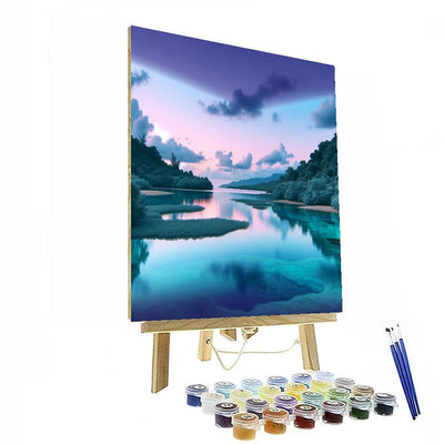 Twilight Lagoon Tranquility Paint By Number