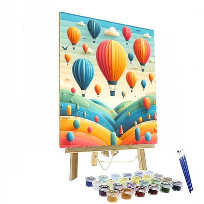 Enchanted Balloon Ride Numbered Painting Kits